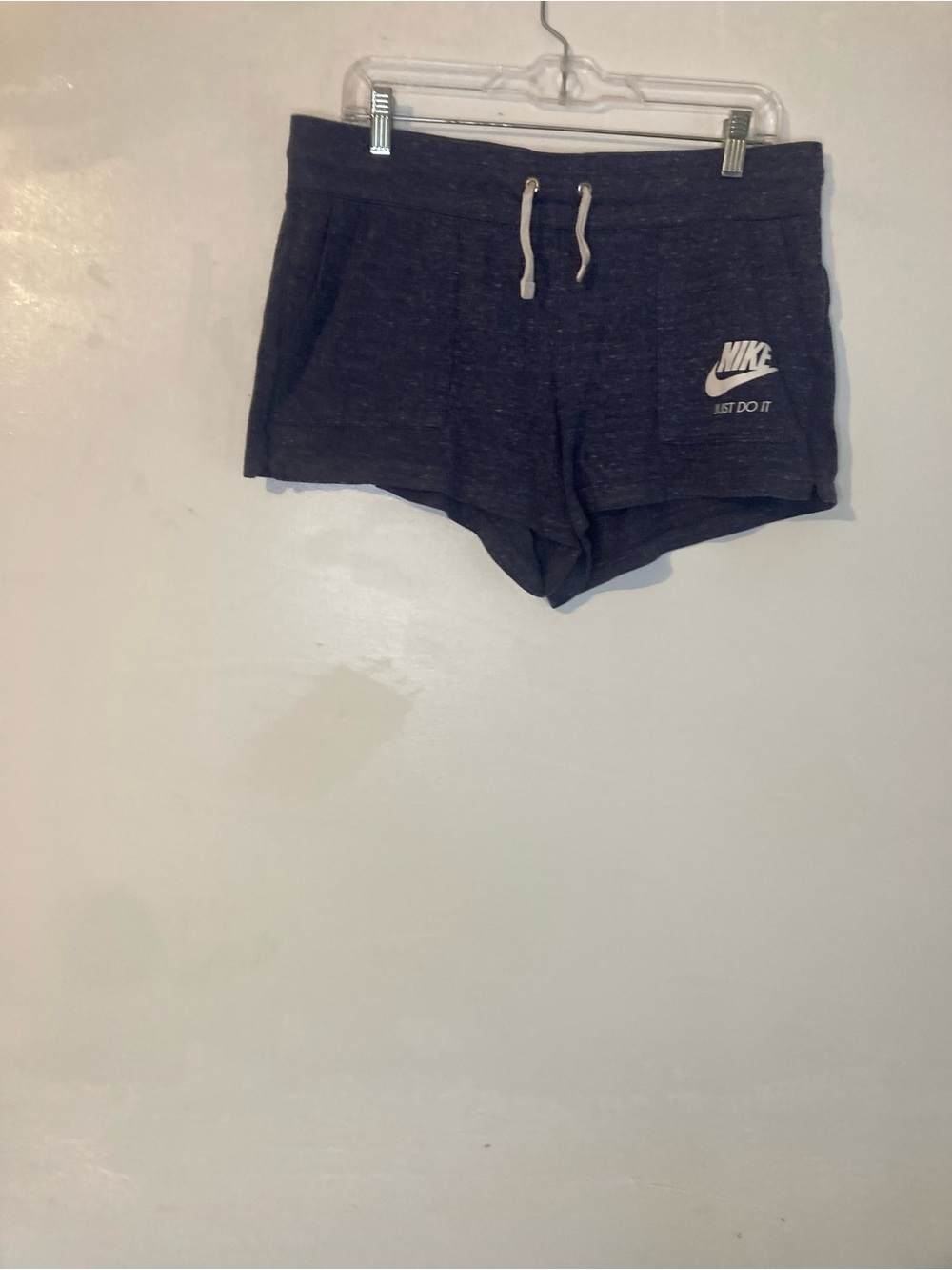 Nike Heather Charcoal Women's Lounge Shorts with Drawstring